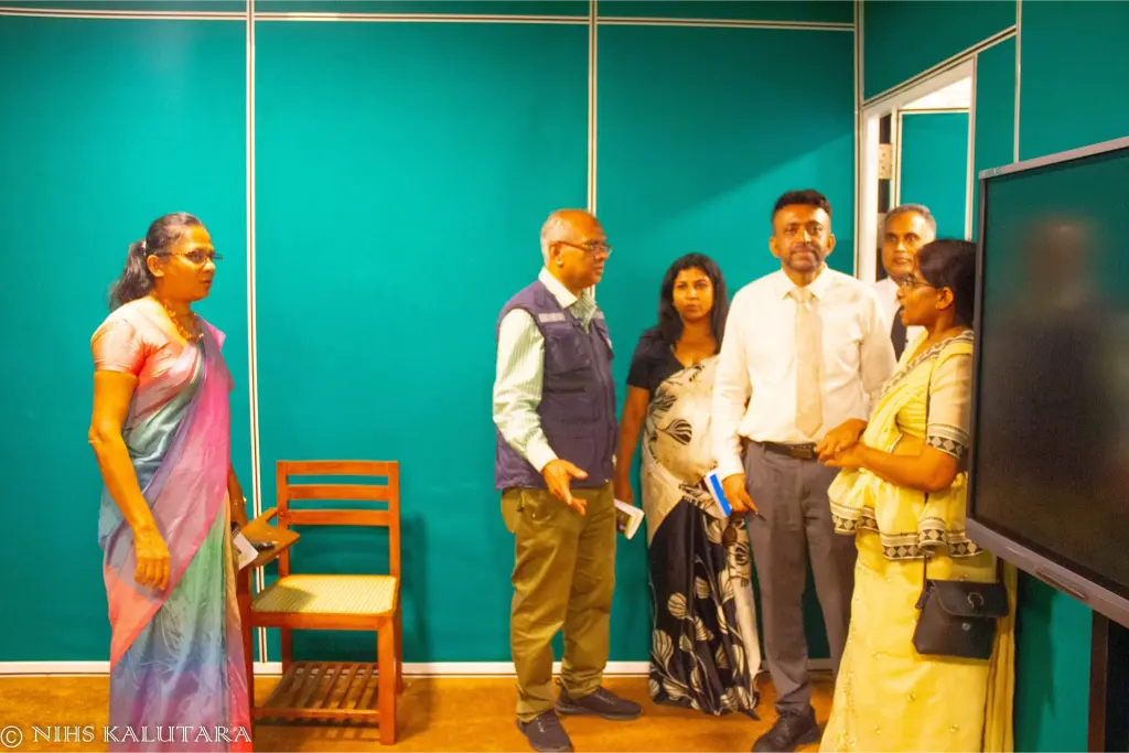 Dr Rajesh Sambhajirao, WHO Country Representative, along with senior officials from the Ministry of Health and WHO, visited the National Institute of Health Sciences (NIHS). The delegation was welcomed by the Director, Dr. Nanthakumaran, and the NIHS consultants, and toured key service and training facilities. The team appreciated NIHS’s roadmap towards becoming a WHO Collaborating Centre and pledged full support for the upcoming centenary celebrations.