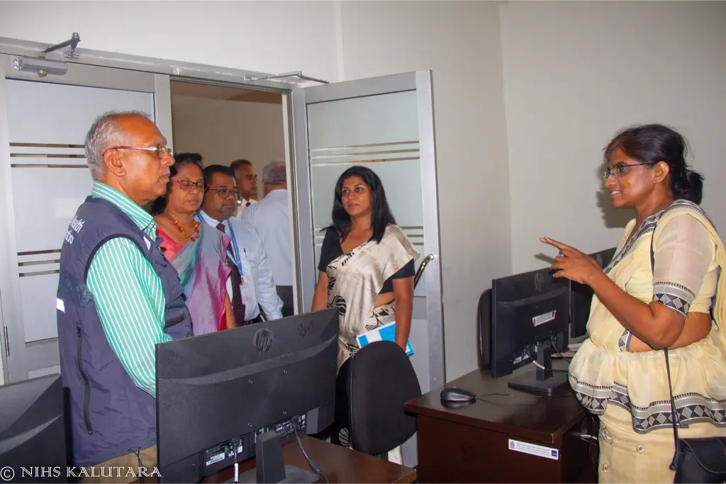 Dr Rajesh Sambhajirao, WHO Country Representative, along with senior officials from the Ministry of Health and WHO, visited the National Institute of Health Sciences (NIHS). The delegation was welcomed by the Director, Dr. Nanthakumaran, and the NIHS consultants, and toured key service and training facilities. The team appreciated NIHS’s roadmap towards becoming a WHO Collaborating Centre and pledged full support for the upcoming centenary celebrations.